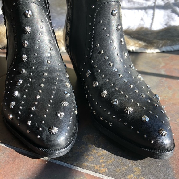 NWOB! Sam Edelman Black Leather Booties Sz. 5.5 - Picture 5 of 8